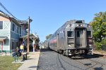 Westbound NJT Train # 4749 arriving into Manasquan Station with a Multilevel Set 